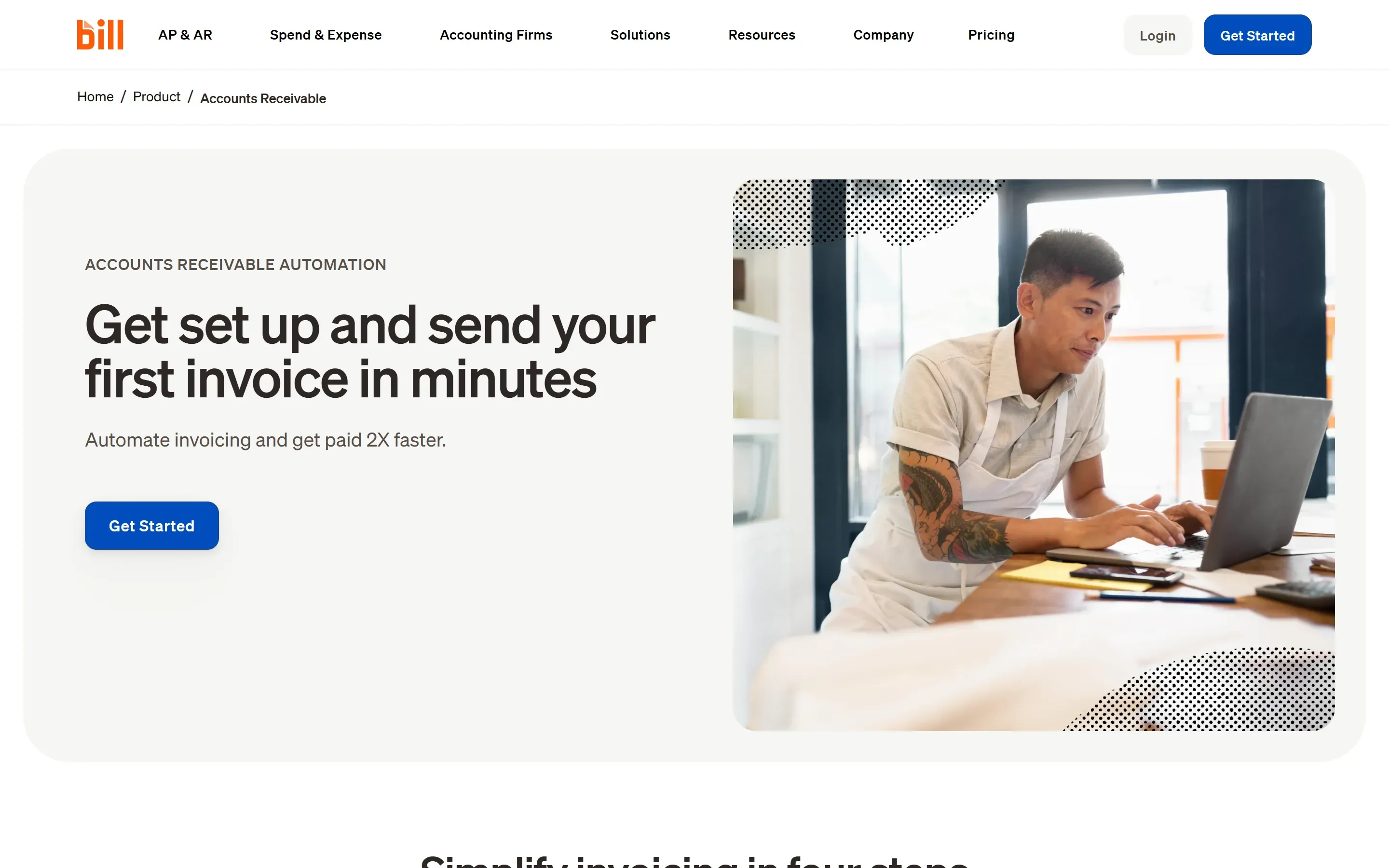 The BILL home page, saved 2026-10-02