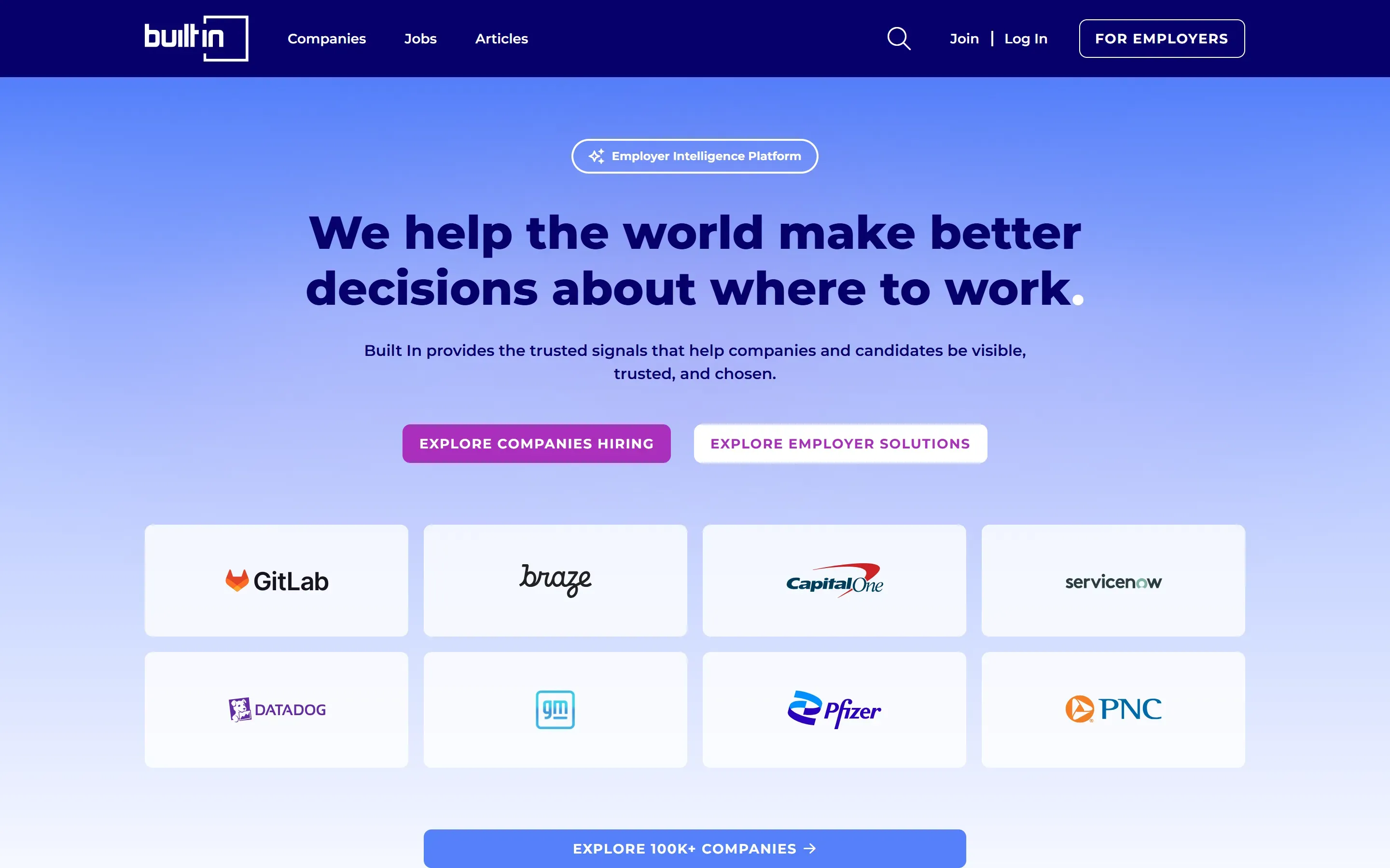The Built In home page, October 6, 2026