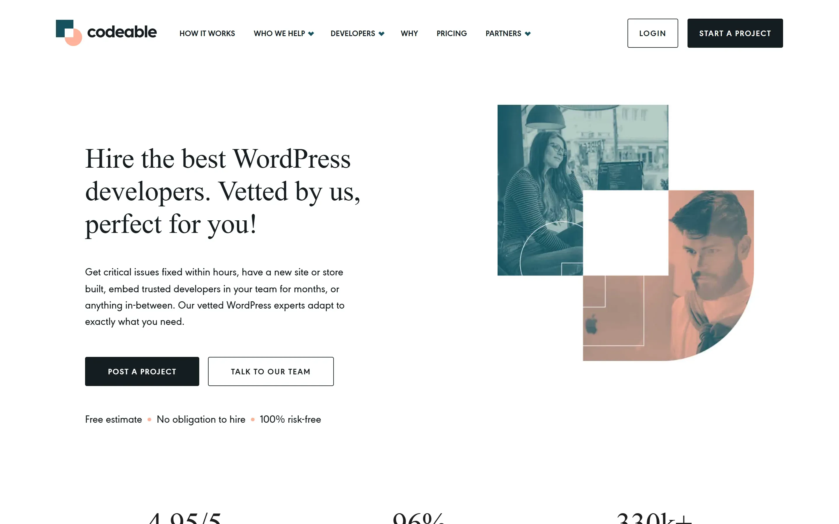 The Codeable home page, saved 2026-10-05