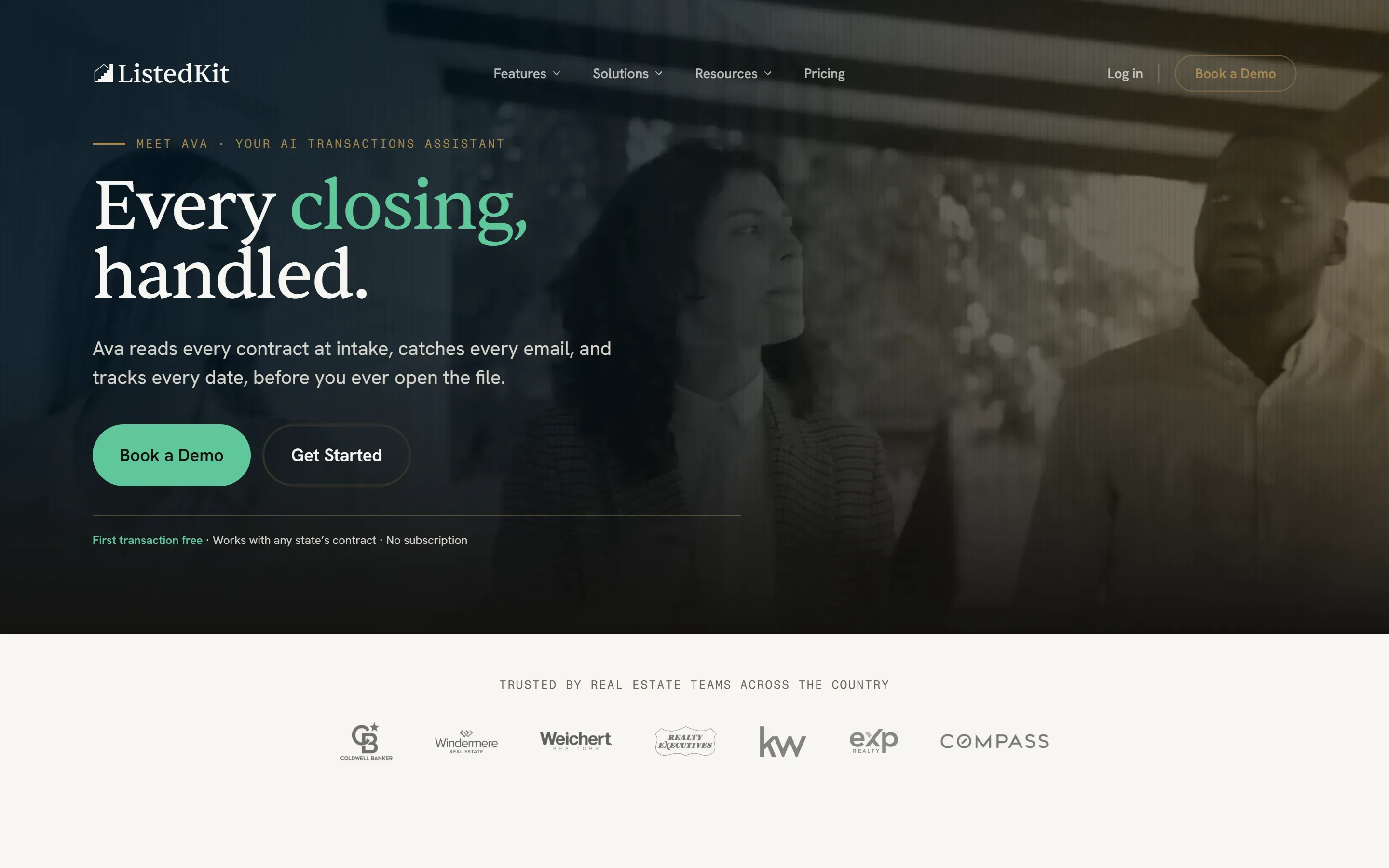 The ListedKit home page, saved 2026-10-02