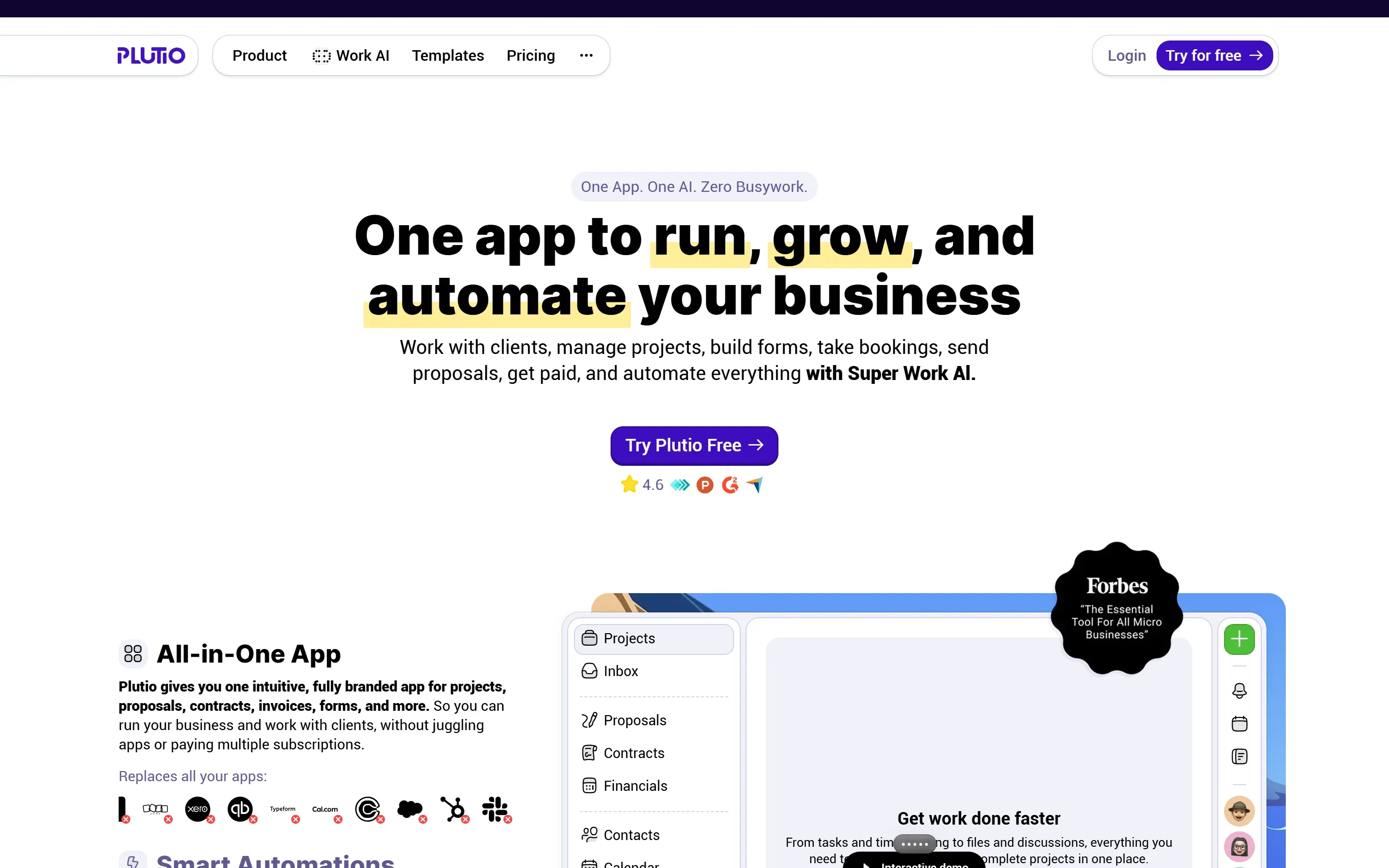 The Plutio home page, saved 2026-10-02