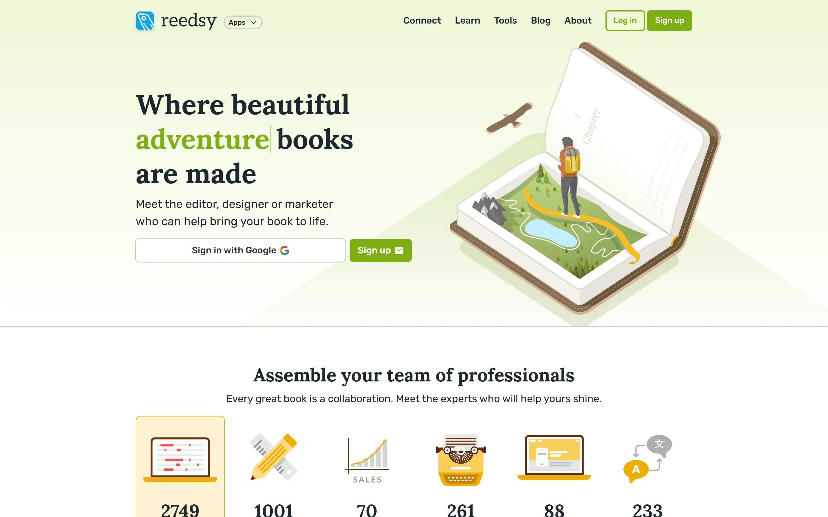 The Reedsy home page, saved 2026-10-05