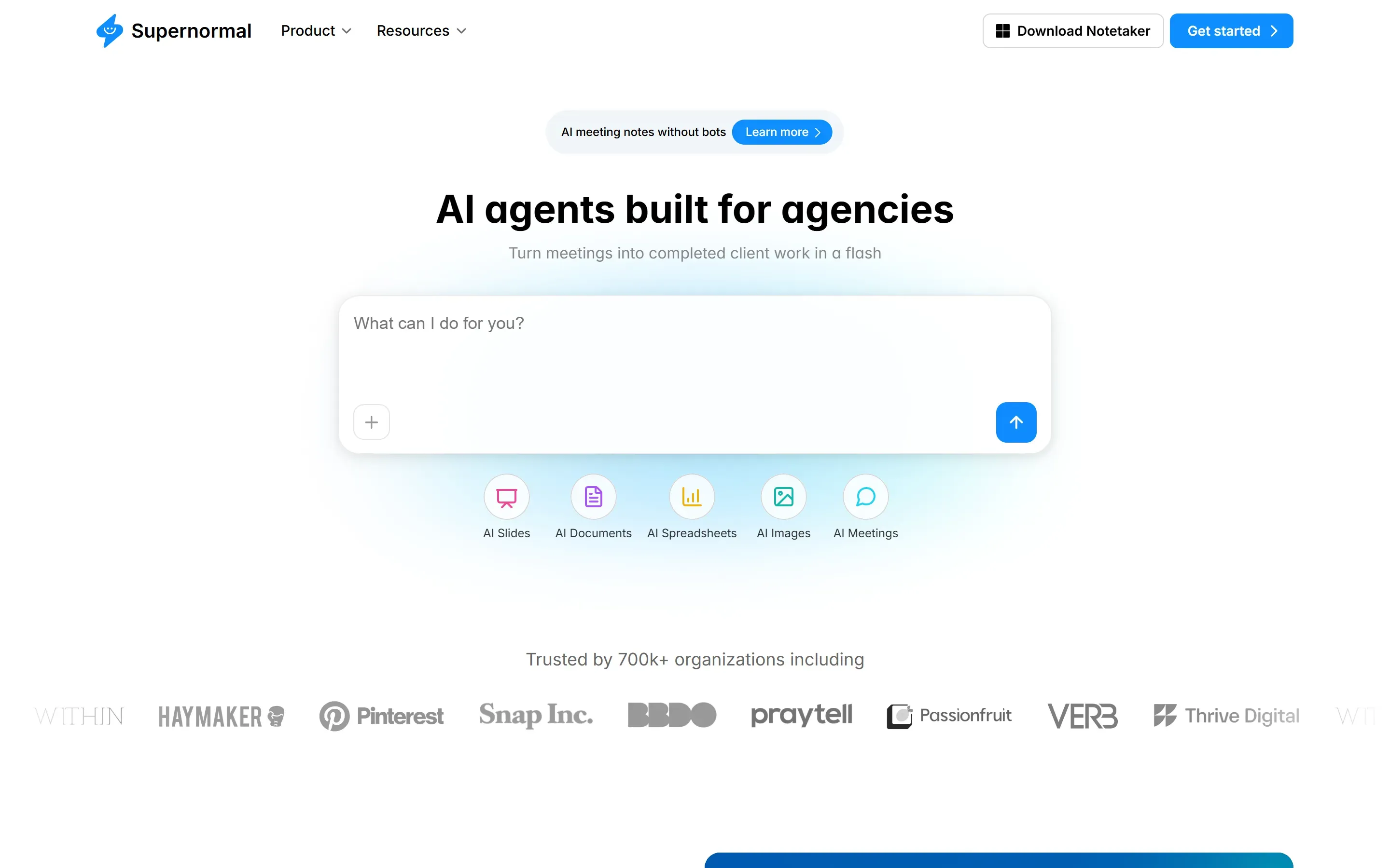 The Supernormal home page, saved 2026-10-02