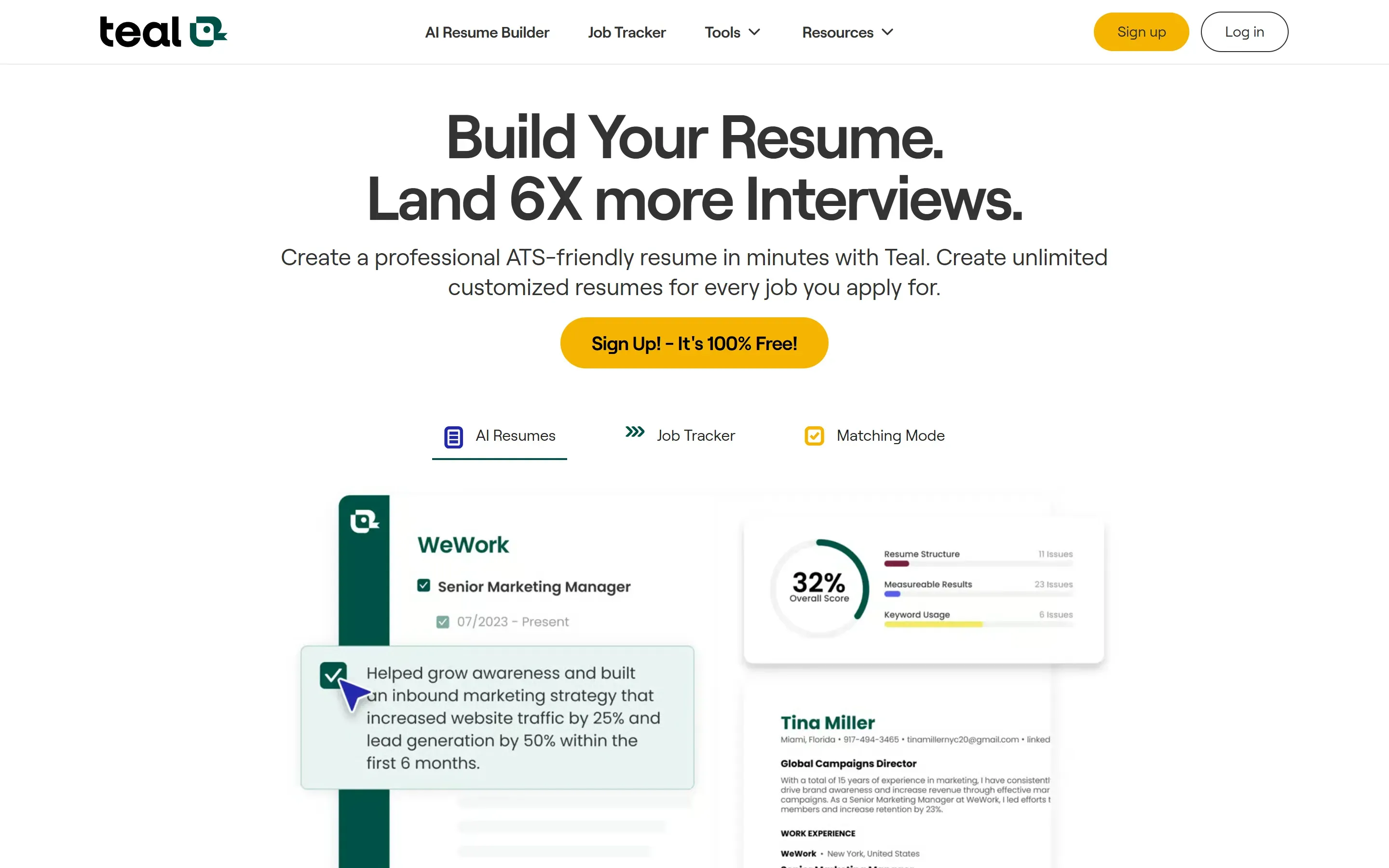 The Teal home page, October 6, 2026